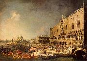 Giovanni Antonio Canal, Empfang eines franzosischen Gesandten in Venedig